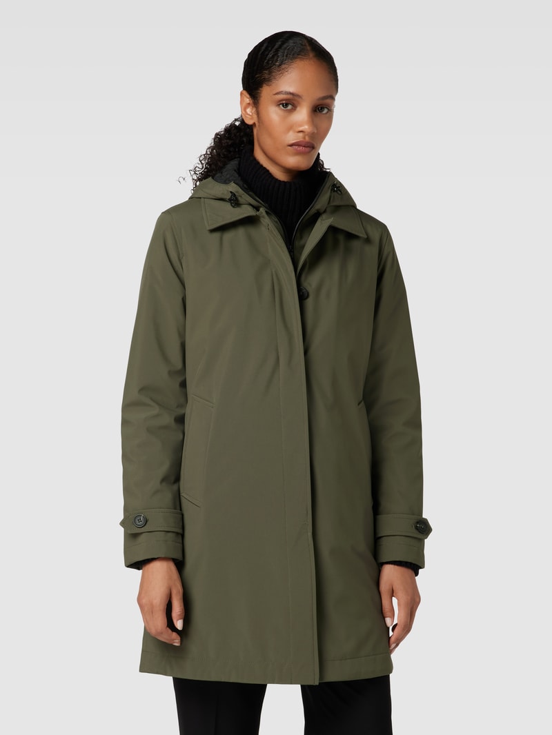 Jacke mit Eingrifftaschen in olivgrün