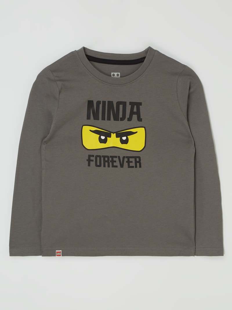 Longsleeve mit Ninjago®-Print in dunkelgrau