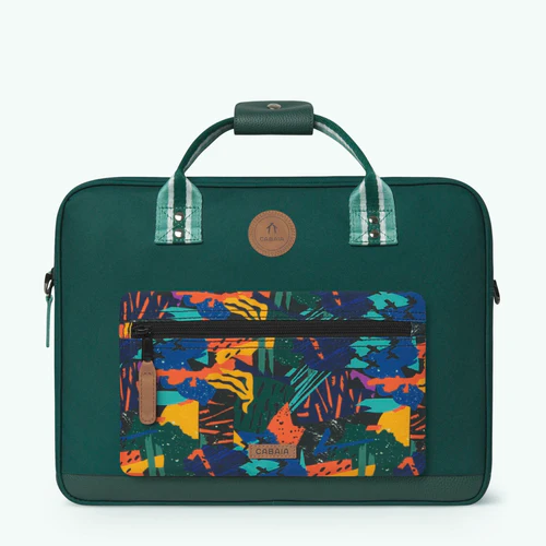 Lima green laptop bag