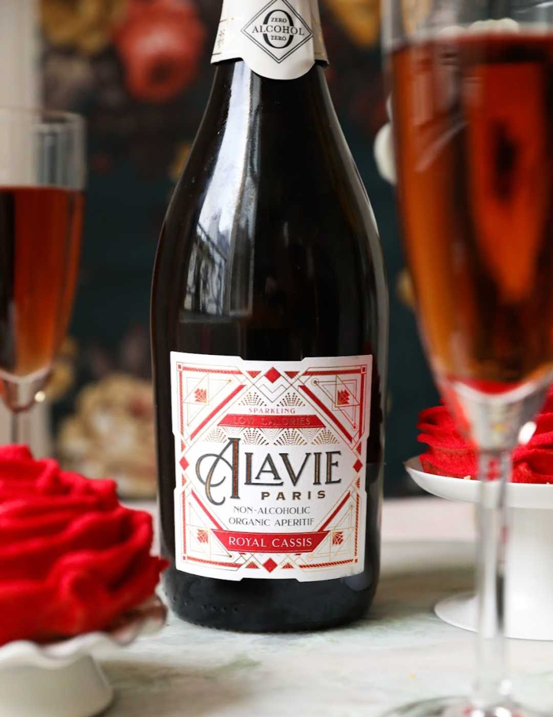 Alavie Drinks : Royal Cassis - Kir Royal sans alcool - Gueule de joie 0° |  75 cl