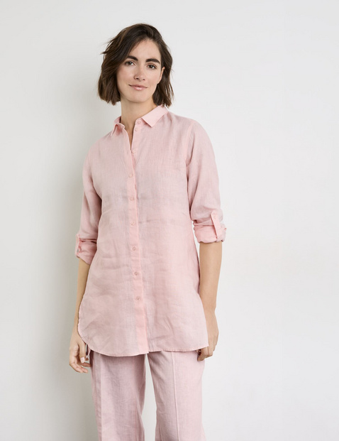 Longbluse aus Leinen
