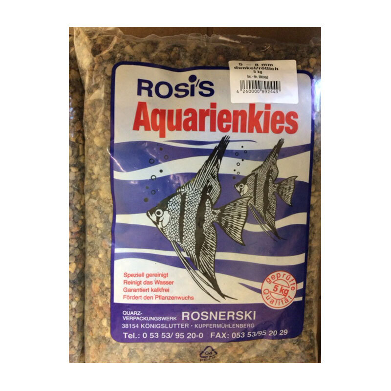 Rosi's Bodengrund Rosi's Rosnerski Aquarienkies 5-8mm 5kg rot