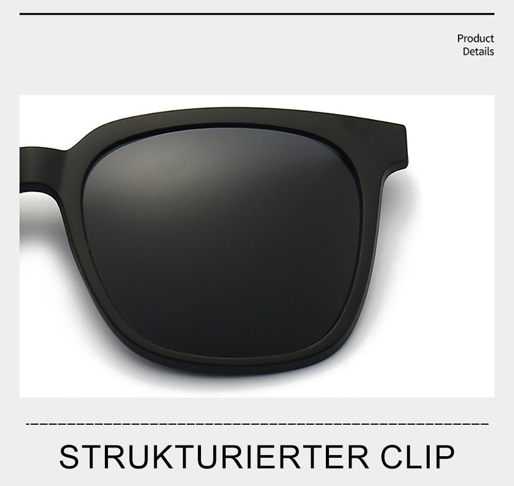 PACIEA Sonnenbrille 1 Paar Anti-Blaulicht +5 Paar Sonnenbrillen Magnetische Sauggläser