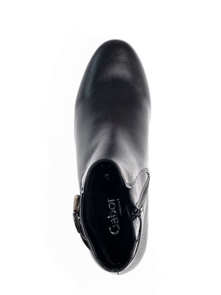 Gabor Leder-Stiefeletten in Schwarz günstig kaufen