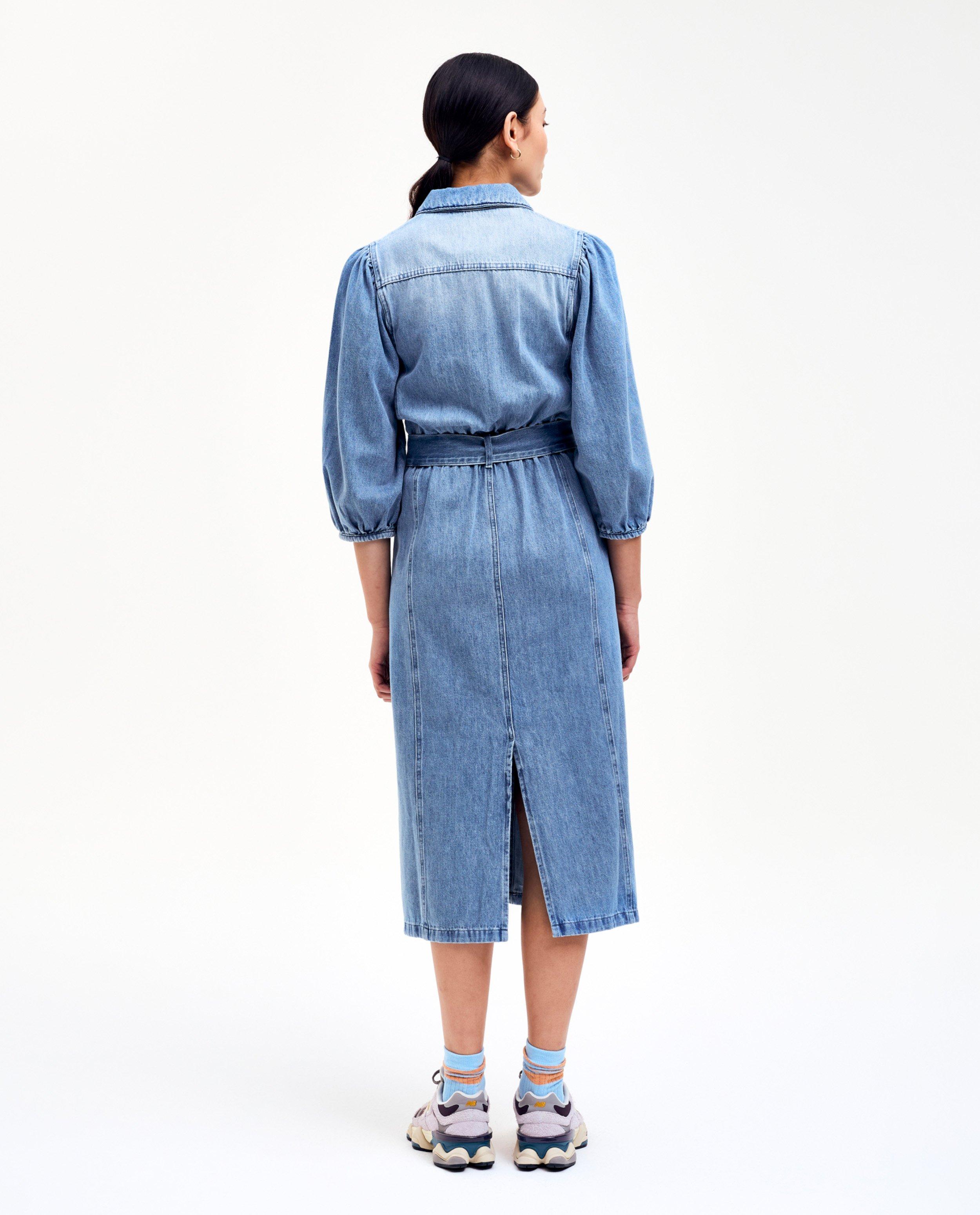 CKS Dam Blå denimklänning blå
