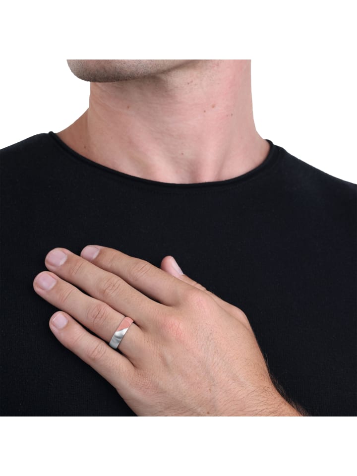Amor Ring Edelstahl, IP Rose in Bicolor günstig kaufen