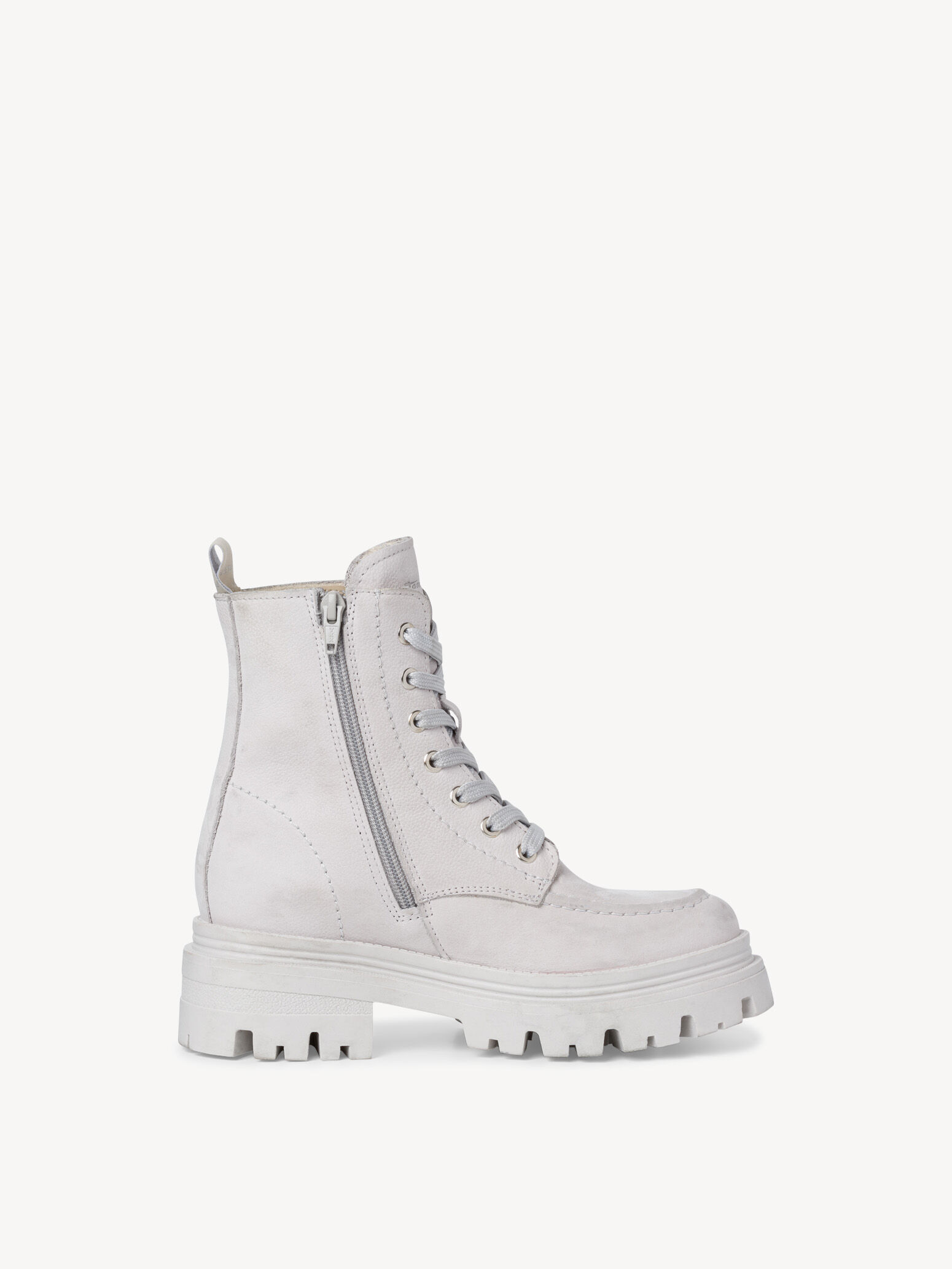 Bottine en cuir - gris