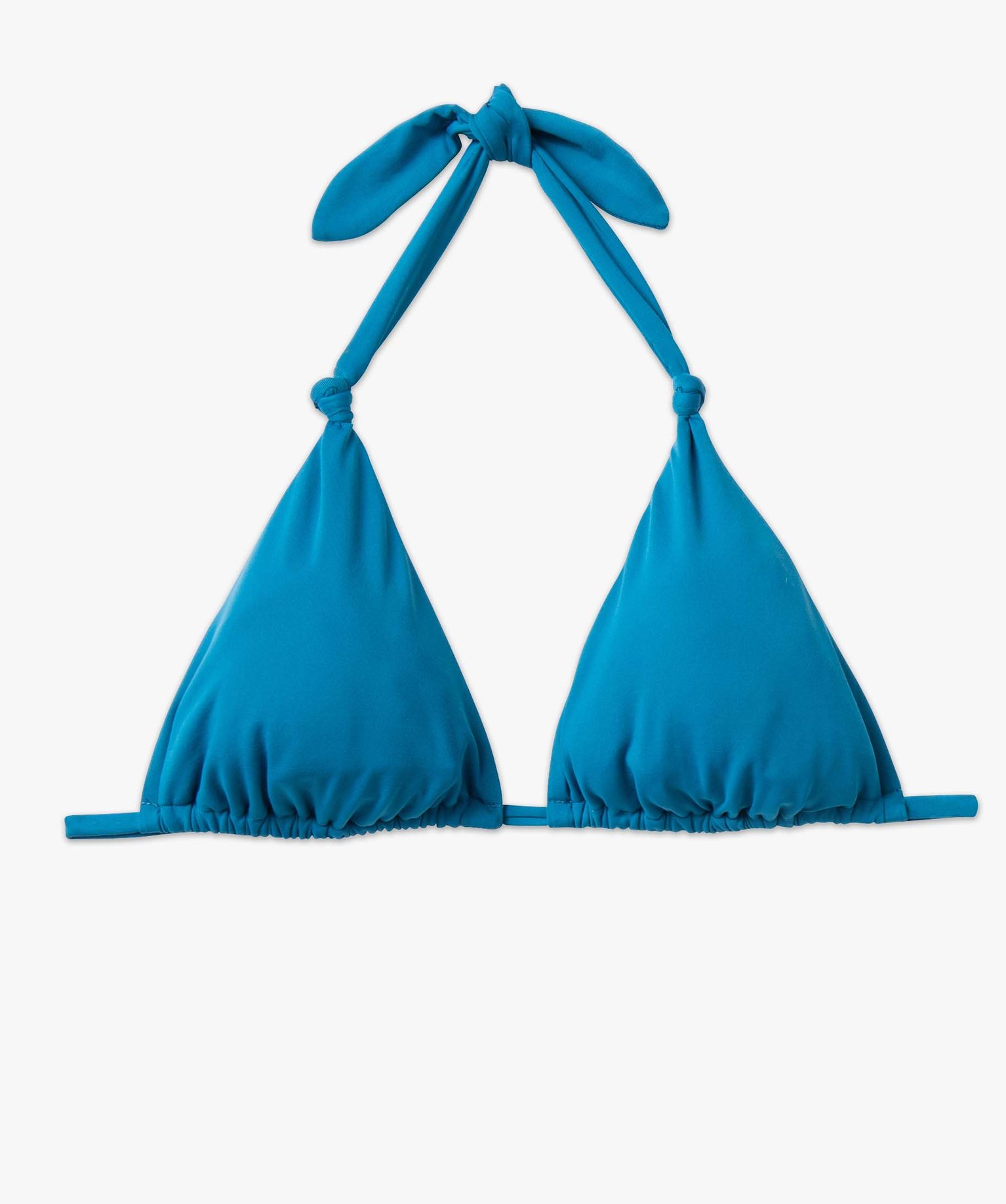 Haut de maillot de bain femme forme triangle bleu | GEMO