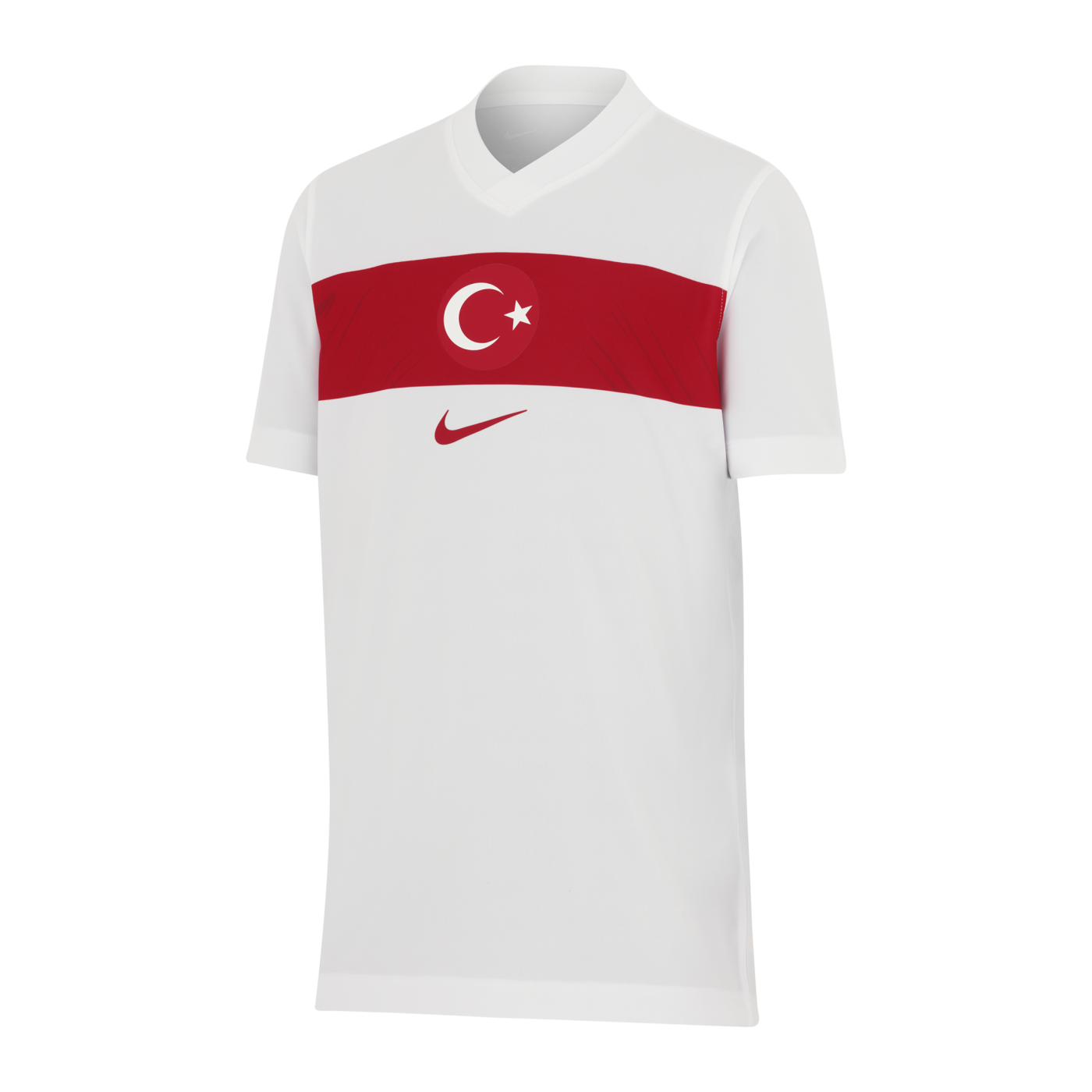 Nike Türkei Fan Trikot Home EM 2024 Kids Weiss