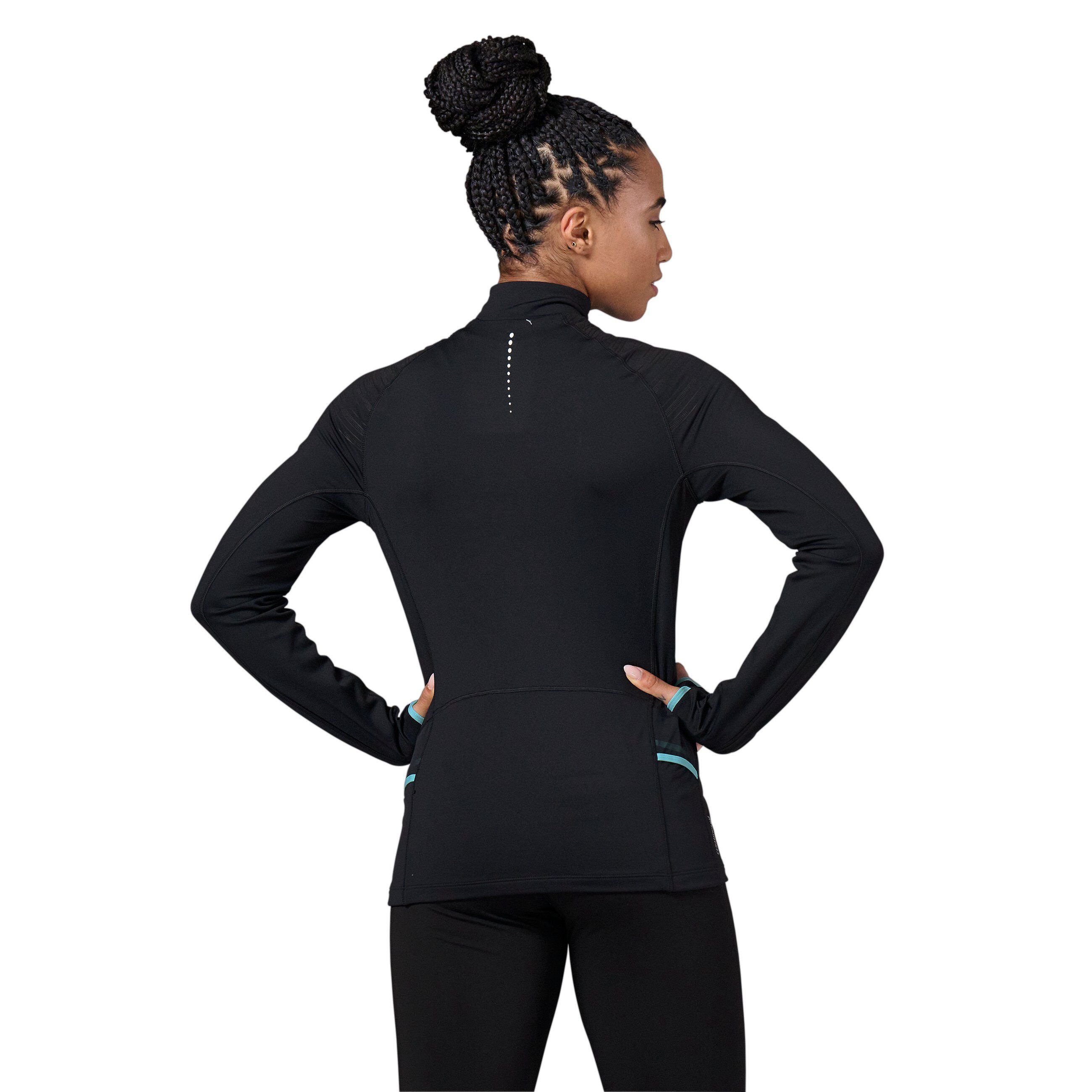 Odlo Strickfleece-Pullover Damen X-Alp Ceramiwarm Mid Layer mit Halbreiẞverschluss