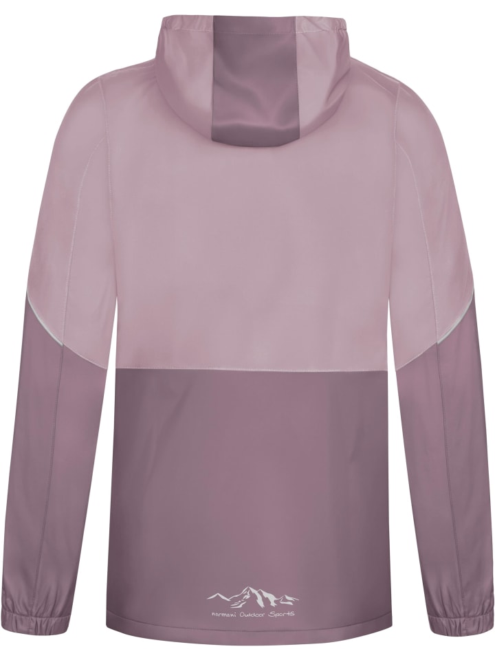 Normani Outdoor Sports Kinder Regenjacke Sointula in Lila/Rosa günstig kaufen