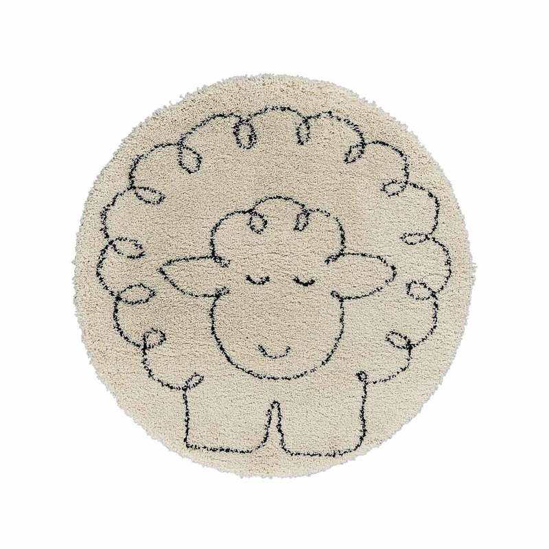 Tapis rond Mouton 120x120 AFKliving