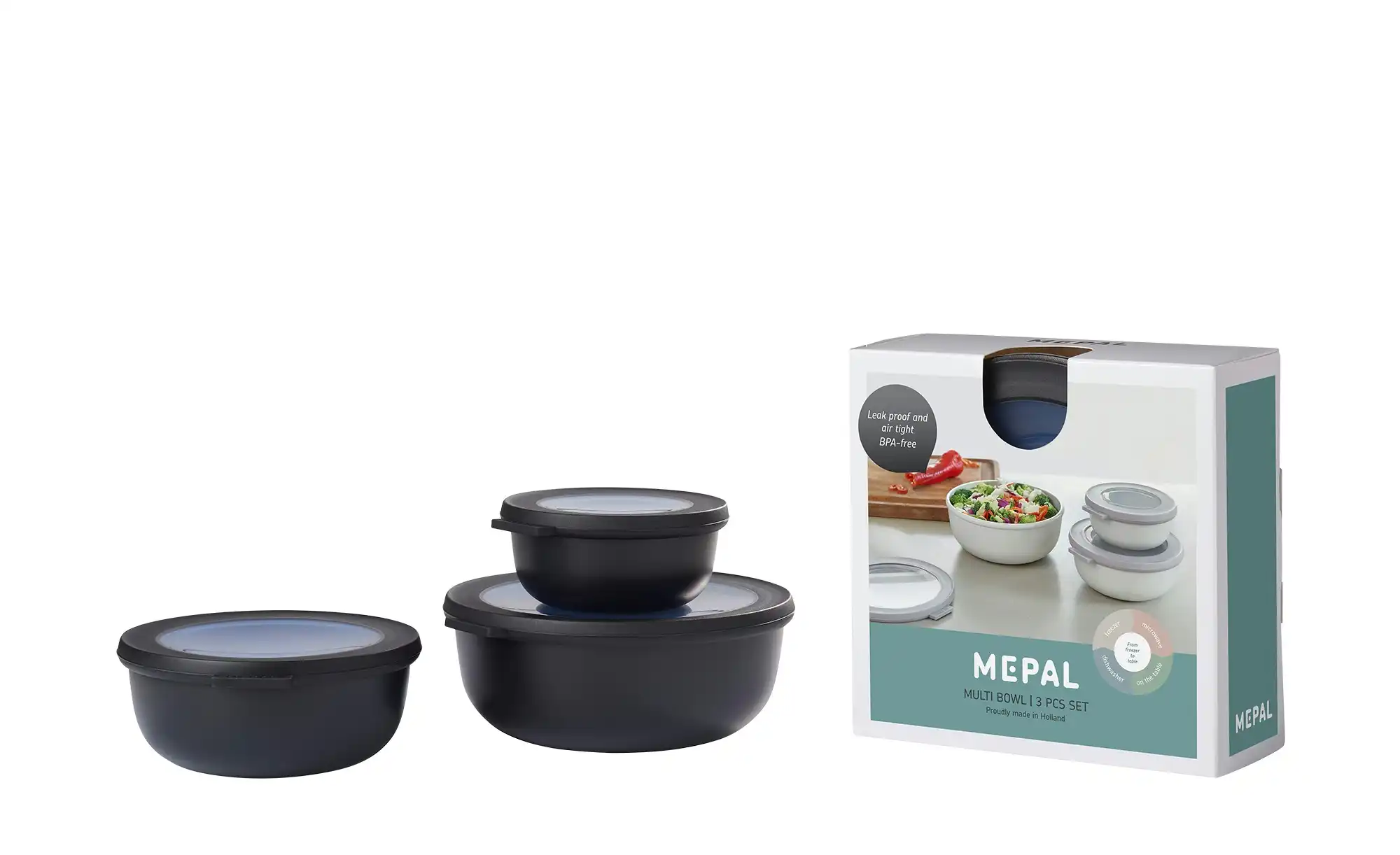 Mepal Multischüssel-Set, 3-teilig Cirqula