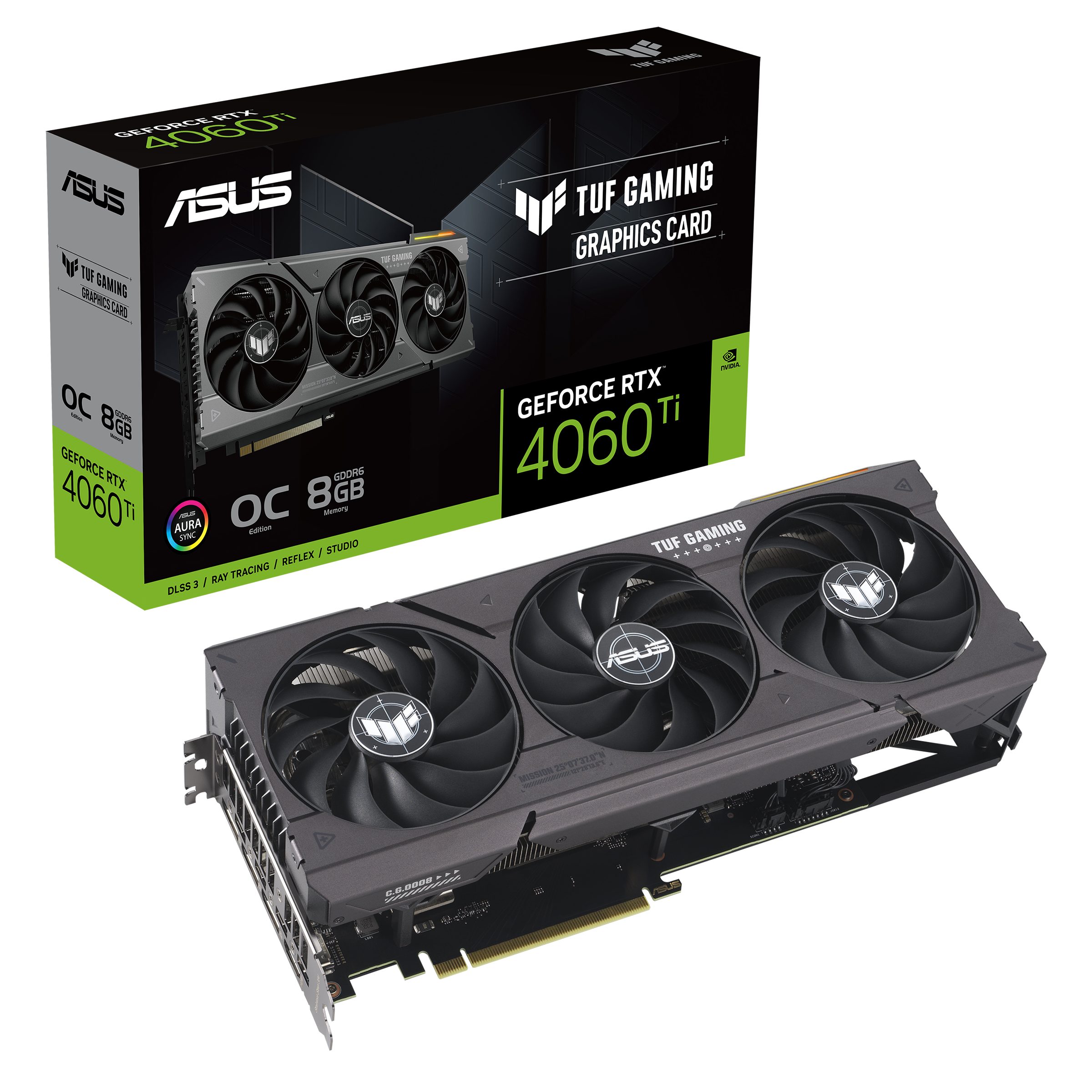 Asus TUF-RTX4060TI-O8G-GAMING Grafikkarte (8 GB, GDDR6)
