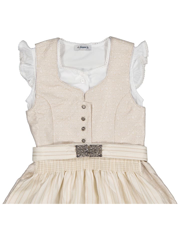 Turi Landhaus Dirndl in Beige günstig kaufen