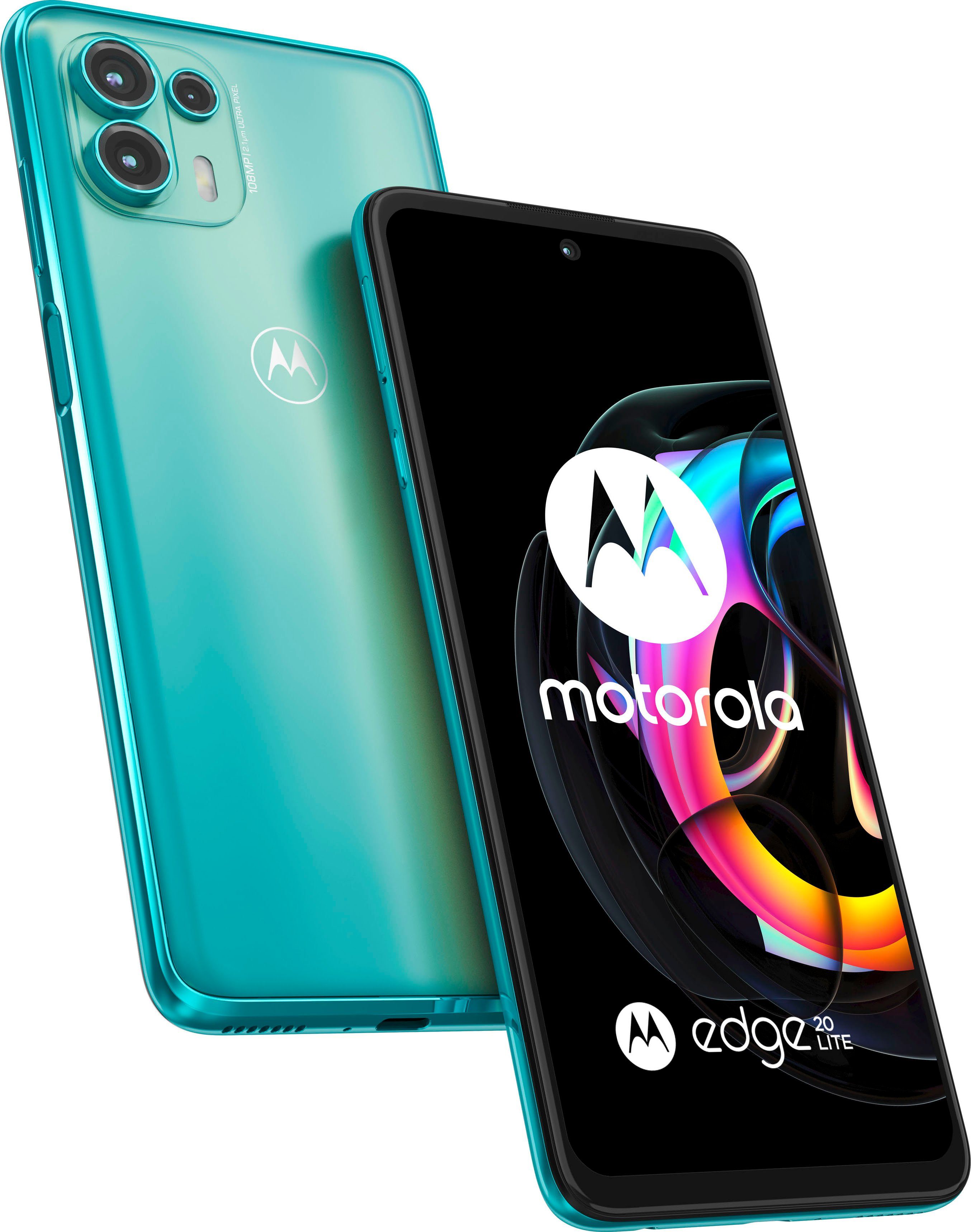 Motorola edge20 Lite Smartphone (17 cm/6,7 Zoll, 128 GB Speicherplatz, 108 MP Kamera)