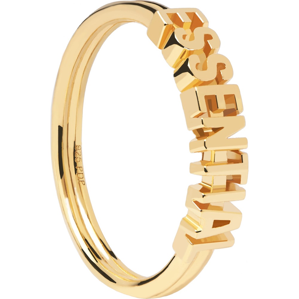 P D Paola Bague pour femme 925 Argent or jaune Bague