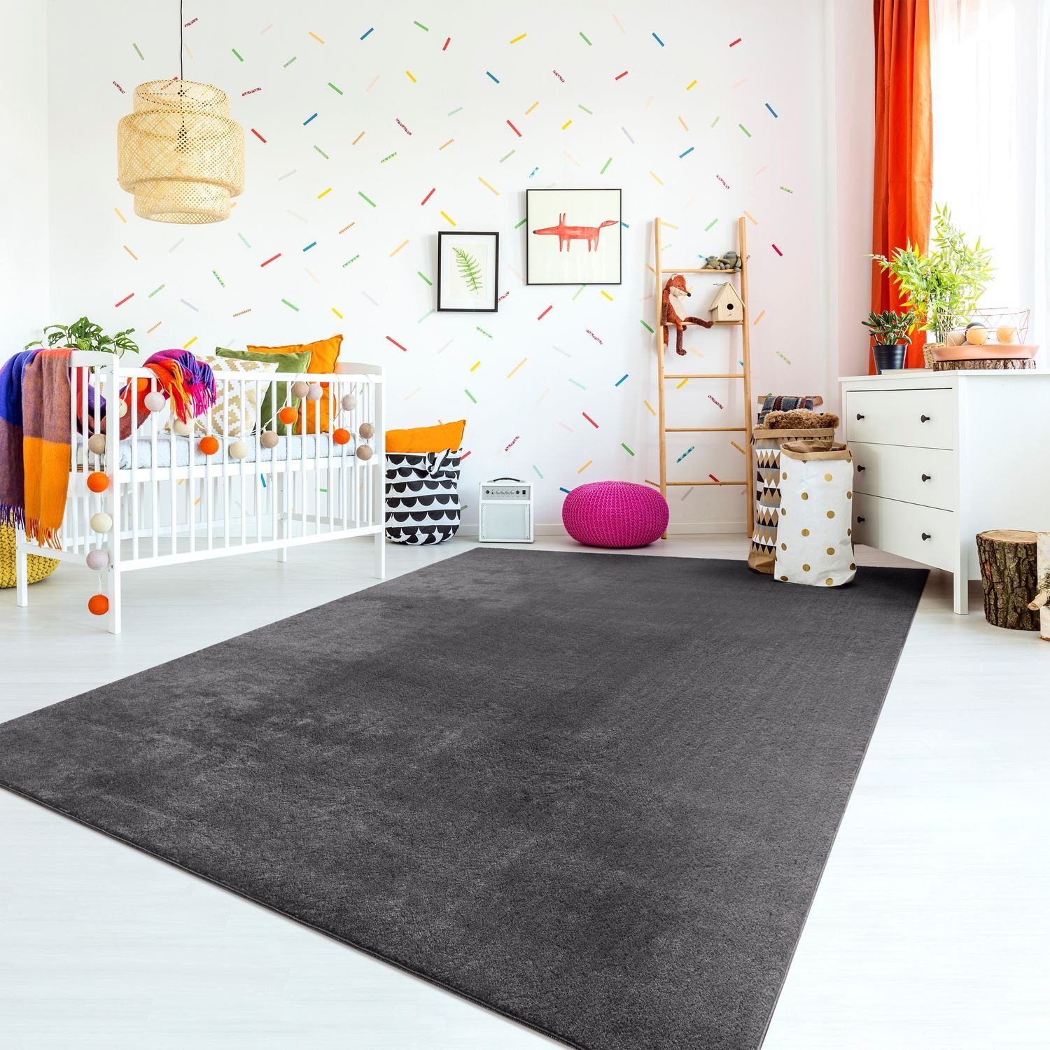 Kinderteppich Teppich Kinderzimmer Waschbarer Rutschfester Kinderteppich, TT Home, rechteckig, Höhe: 10 mm