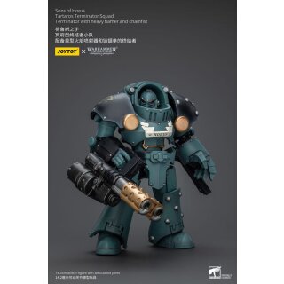 Warhammer The Horus Heresy Actionfigur 1/18 Tartaros Terminator Squad Terminator With Heavy Flamer And Chainfist 12 cm