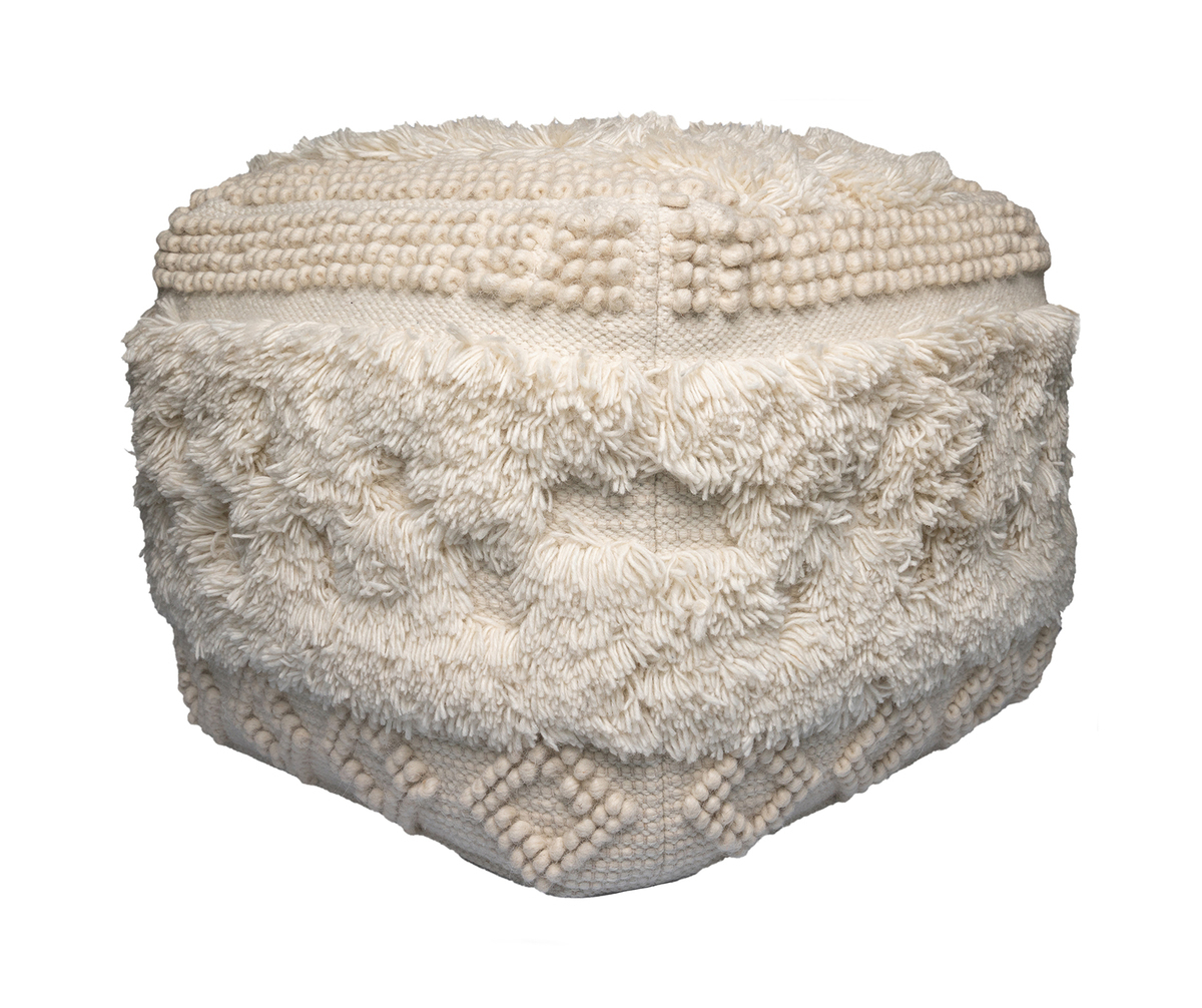 megusta Pouf Bohist 125 Natural 50cm x 50cm