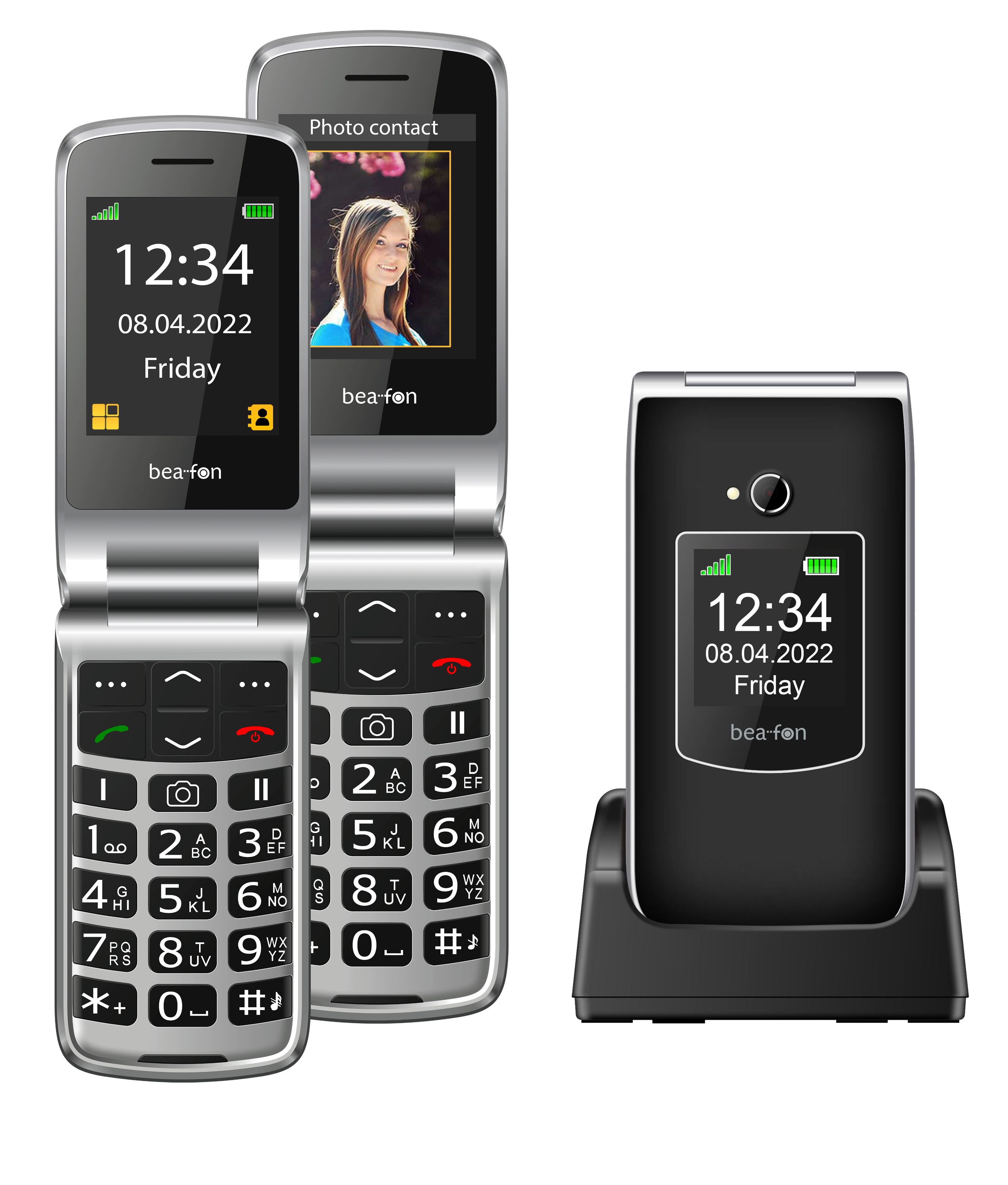 Beafon SL605 schwarz Seniorenhandy (2.4 Zoll, SOS Taste auf der Geräterückseite)