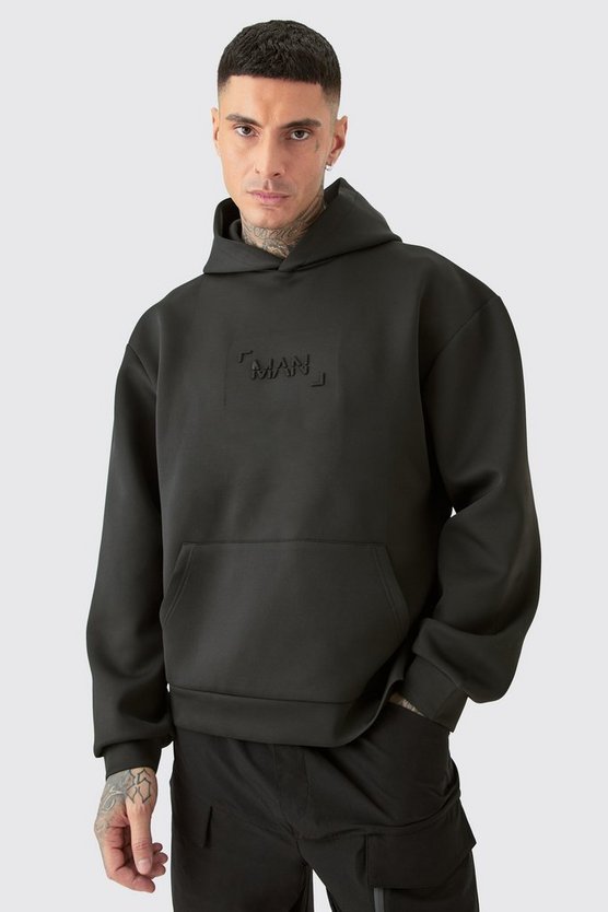 Tall kastiger Oversize Scuba Hoodie