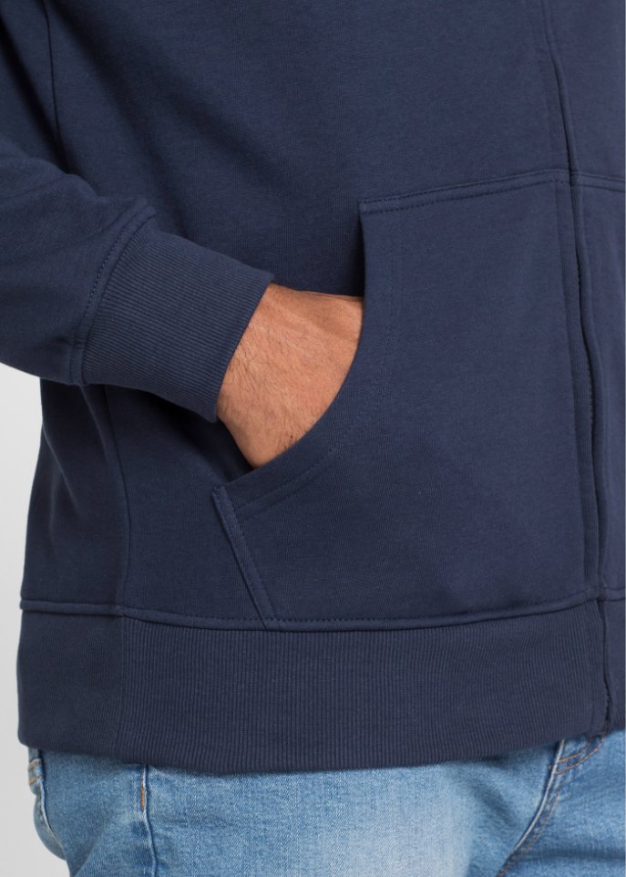Sweatjacke mit Stehkragen