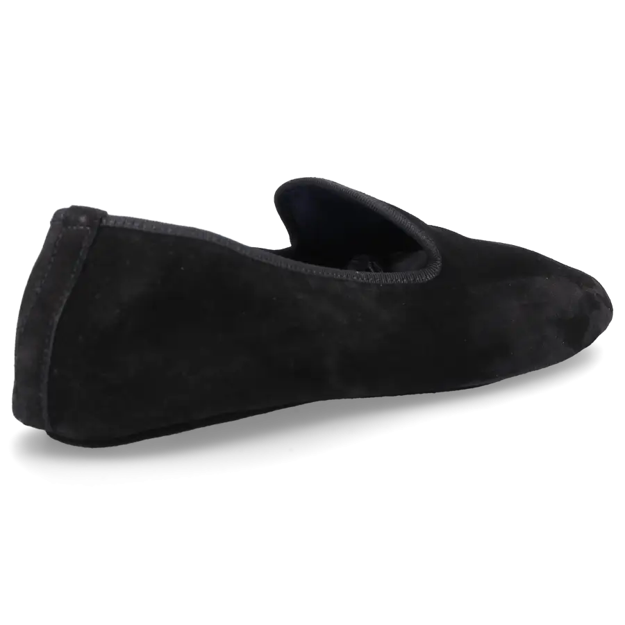 Henderson - Hausschuhe SUITE Veloursleder - schwarz