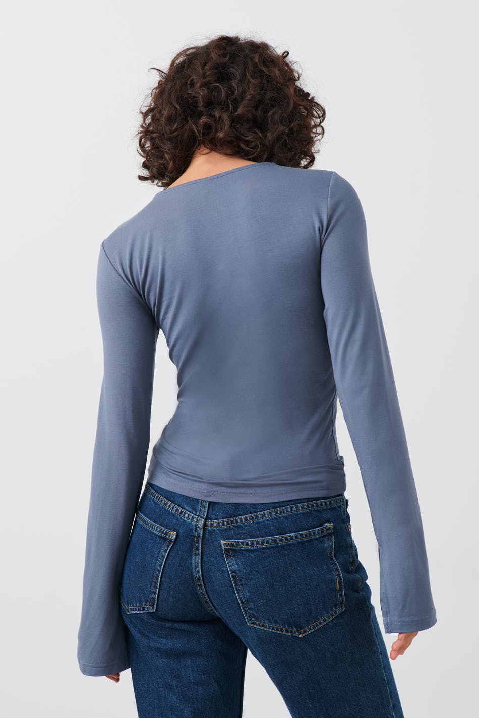 Soft touch crew neck top