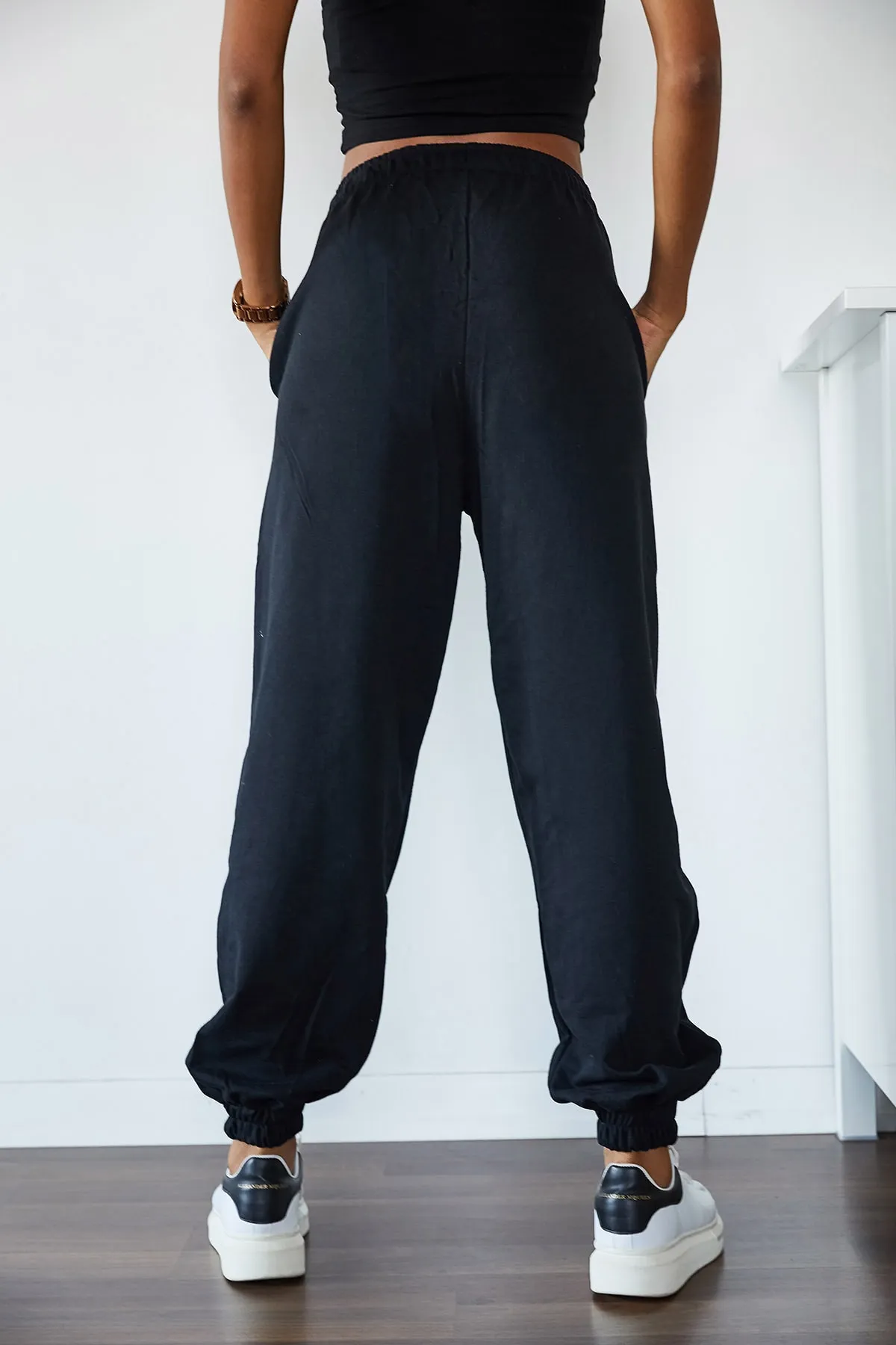 XHAN  Damen-Jogginghose mit hoher Taille und Schnürung, übergroß und locker geschnitten, 1KZK8-10879-02