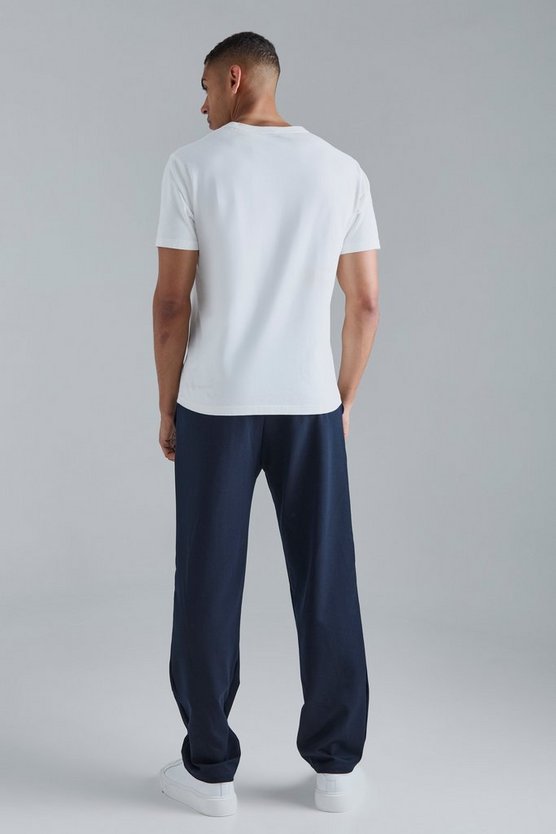 Gerade Hose mit Kordelzug