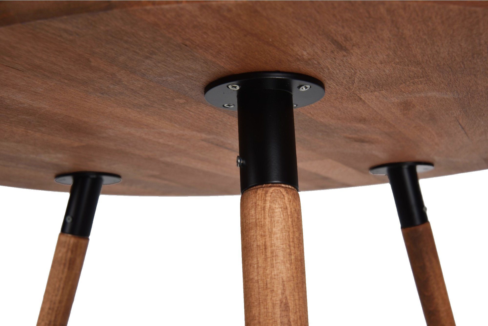 Gozos Küchentisch Oviedo Esstisch Rund, Küchentisch Holz Massiv (60 cm), Buchenholz