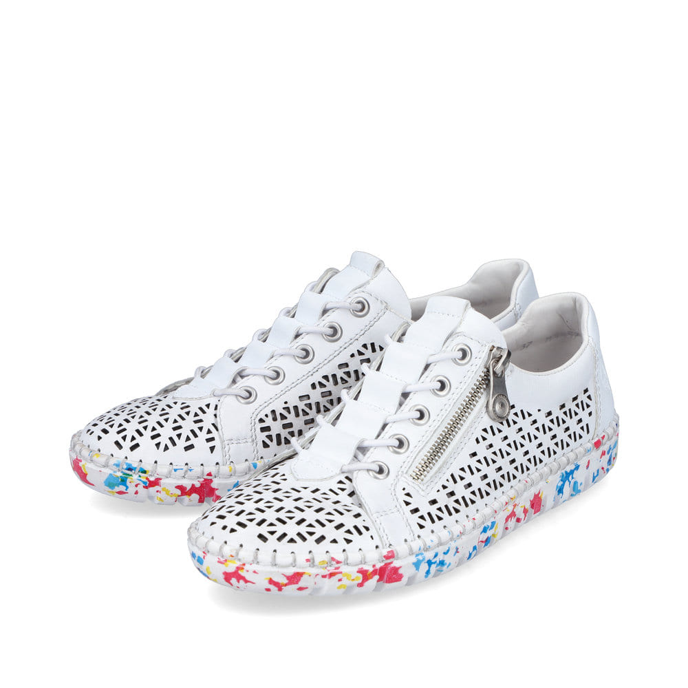 Rieker Damen Slipper altweiß