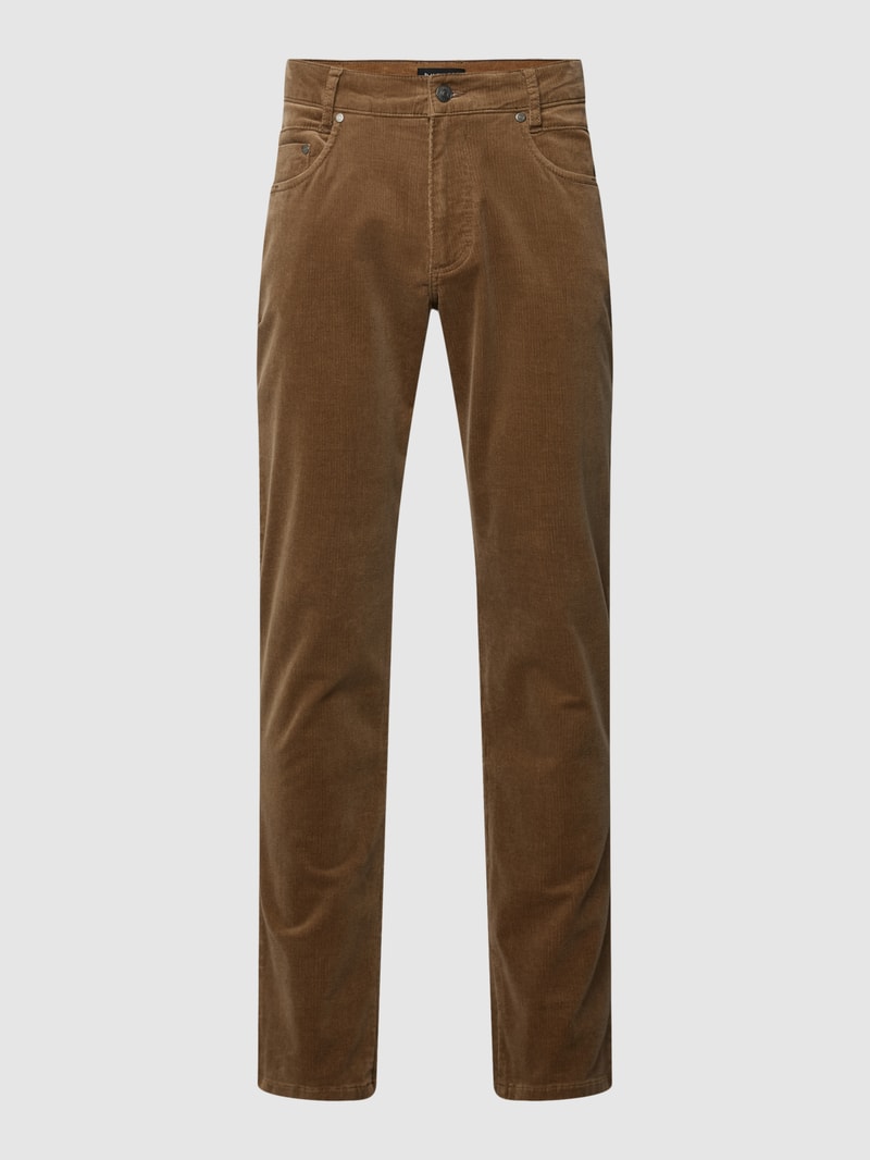Cordhose im 5-Pocket-Design in taupe