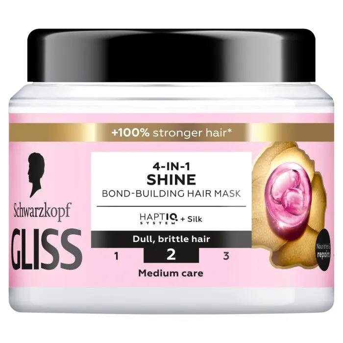 Gliss Shine plaukų kaukė 400 ml