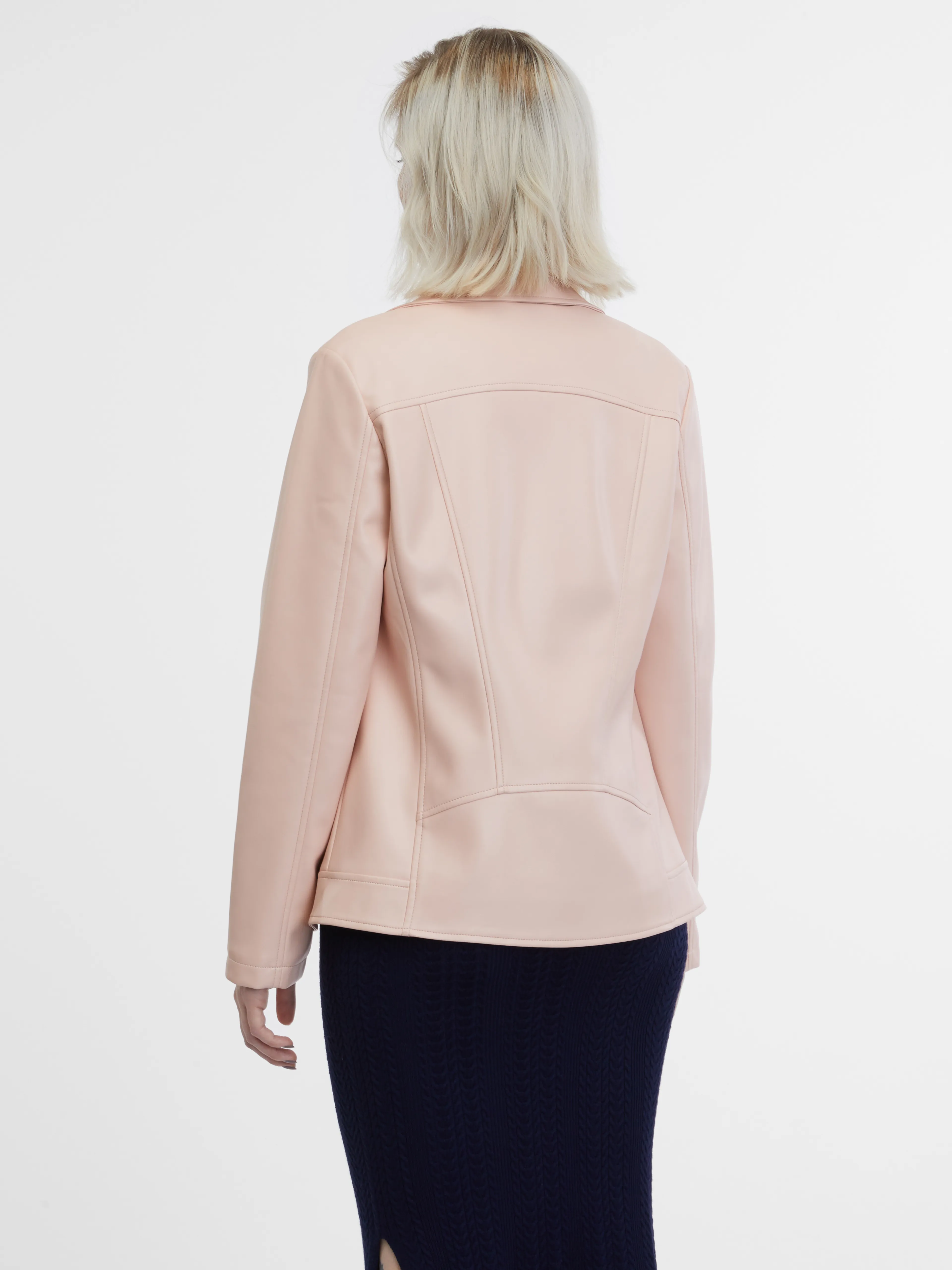 Hellrosa Damen Lederjacke ORSAY