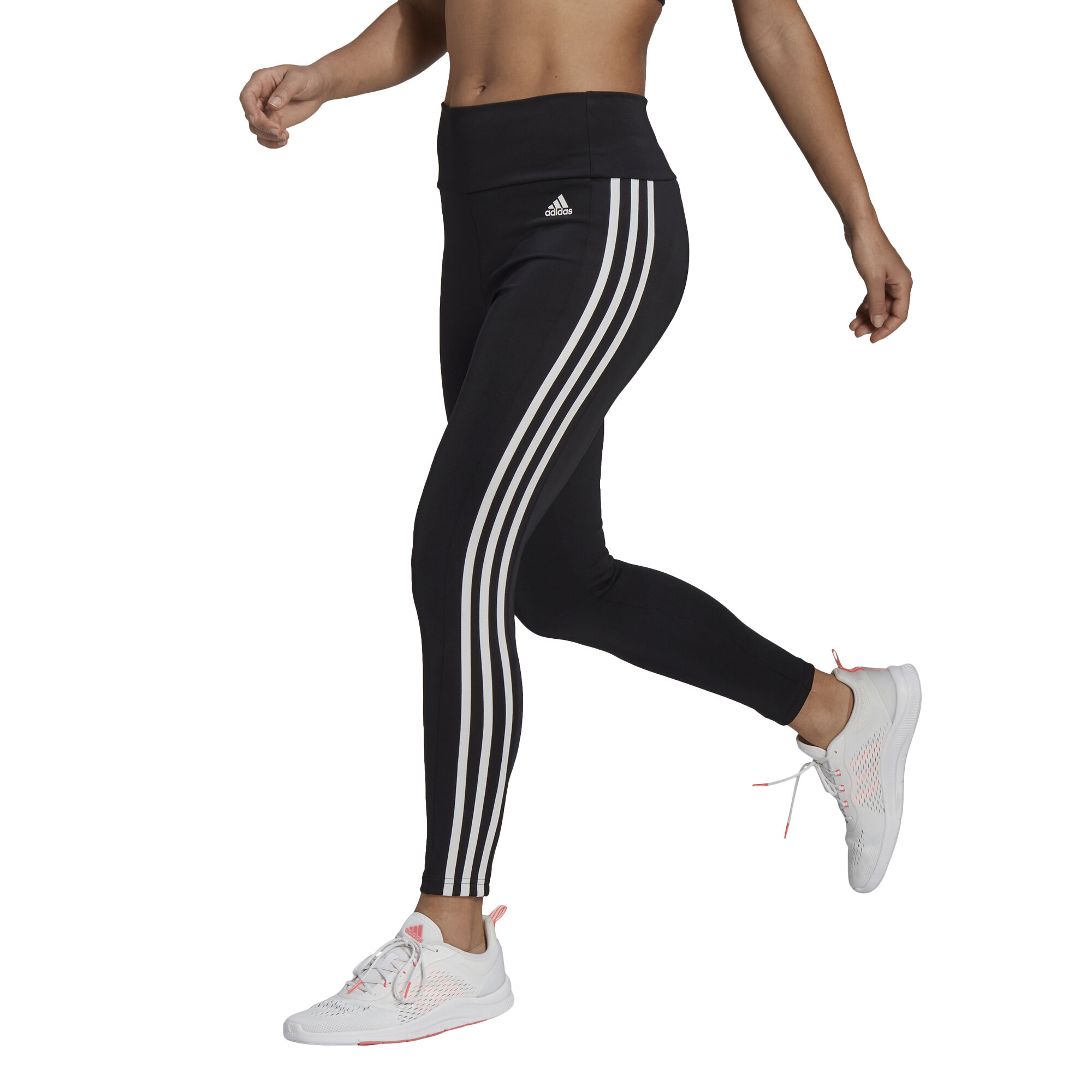 3 Stripes 7/8 Tight Damen - Schwarz, Weiß