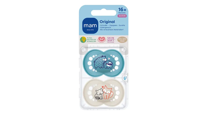MAM Original Silikon 16+ Monate Bär/Fuchs