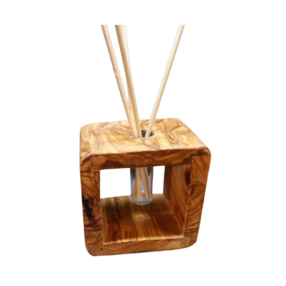 Olivenholz-erleben Duft-Set Raumduft-Diffusor aus Olivenholz inkl. Rattanstäbchen, Duftstäbchen, 1-tlg.