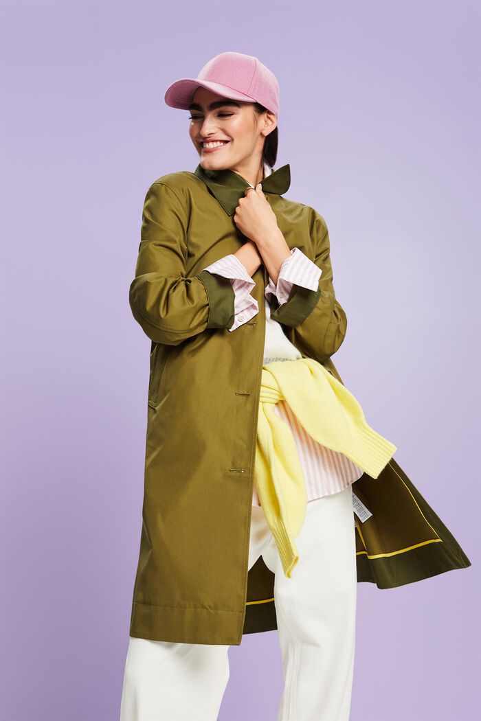 Trenchcoat aus Bio-Baumwolle mit Gürtel
