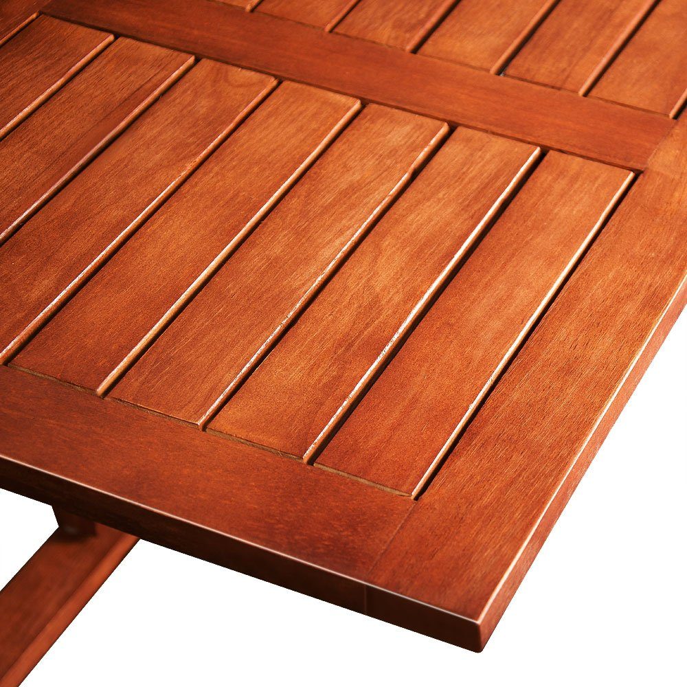 Casaria Balkonhängetisch Akazie (1-St), Akazie Holz Wetterfest Klappbar 65x45x87cm 40kg Belastbar