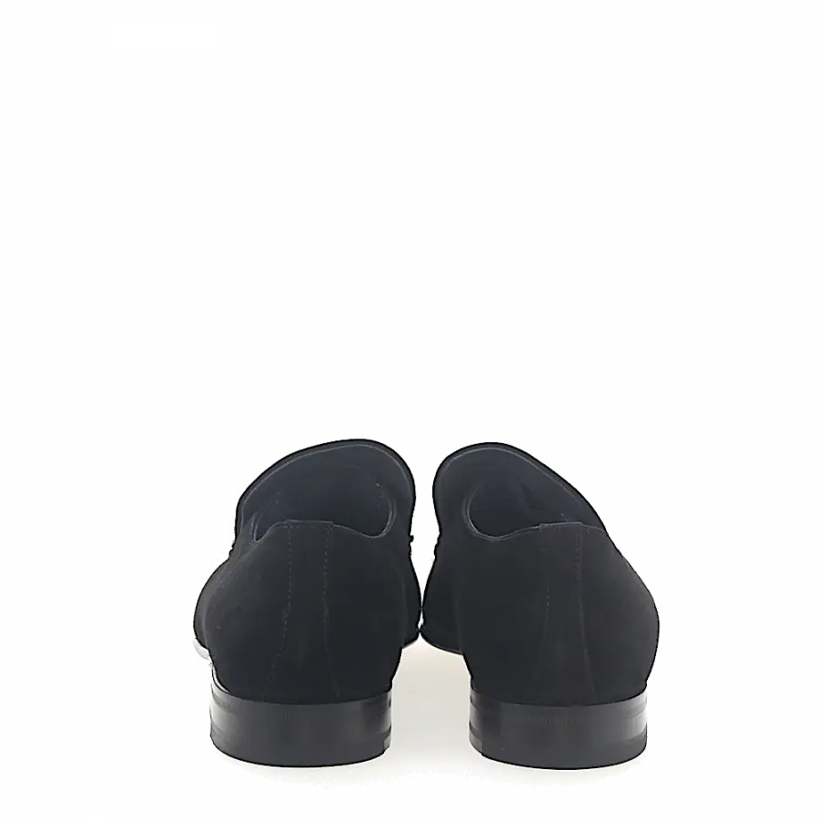 Moreschi - Loafer Kalbsveloursleder - schwarz