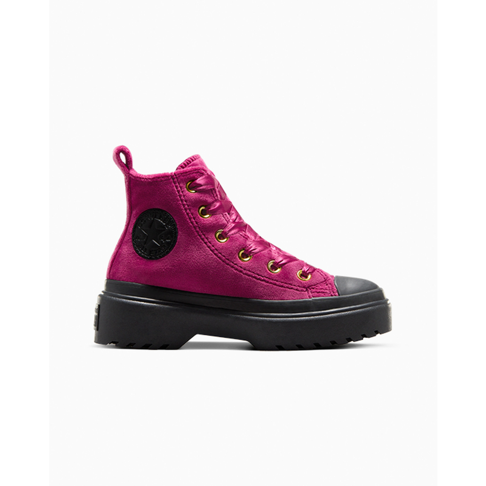 Converse Chuck Taylor All Star Lugged Lift Platform Velvet A05443C / lila