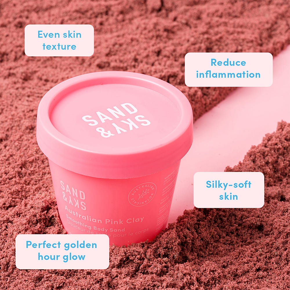 Sand & Sky Australien Pink Clay Smoothing Body Sand 180 g