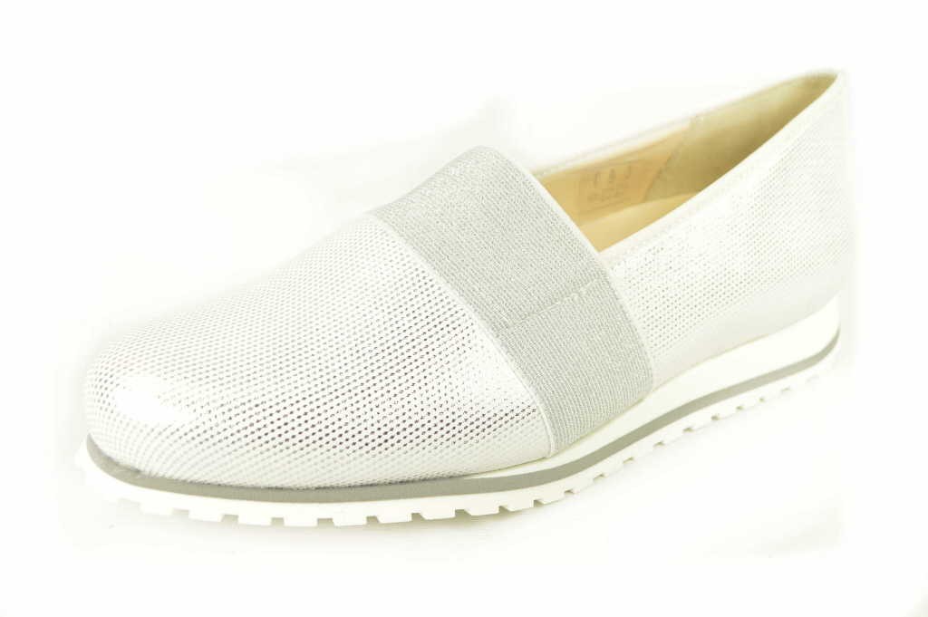 HASSIA Klassische Slipper weiss Piancenza