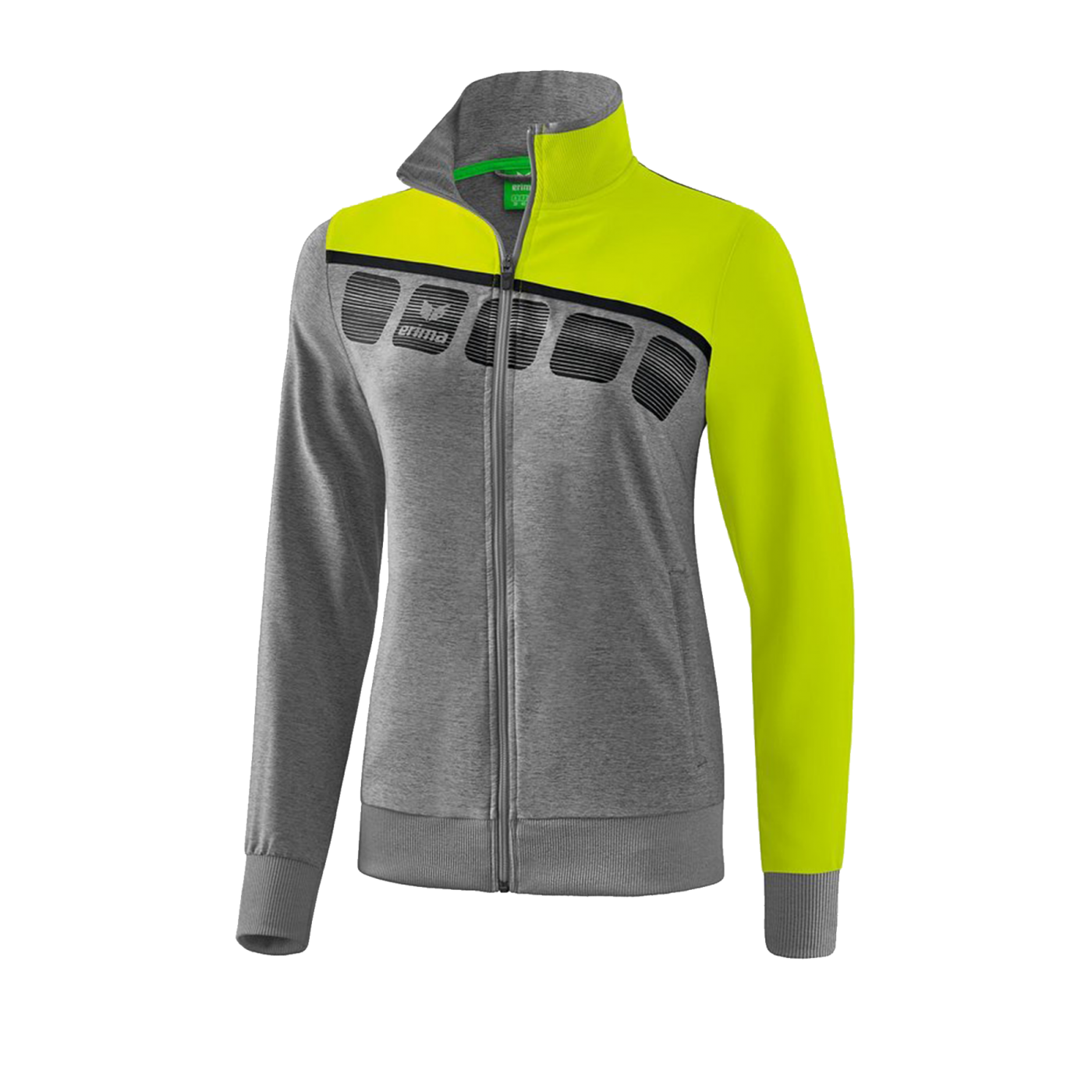 Erima 5-C Präsentationsjacke Damen Grau Grün