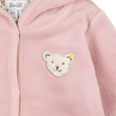 Strampler langarm, rosa für Mädchen