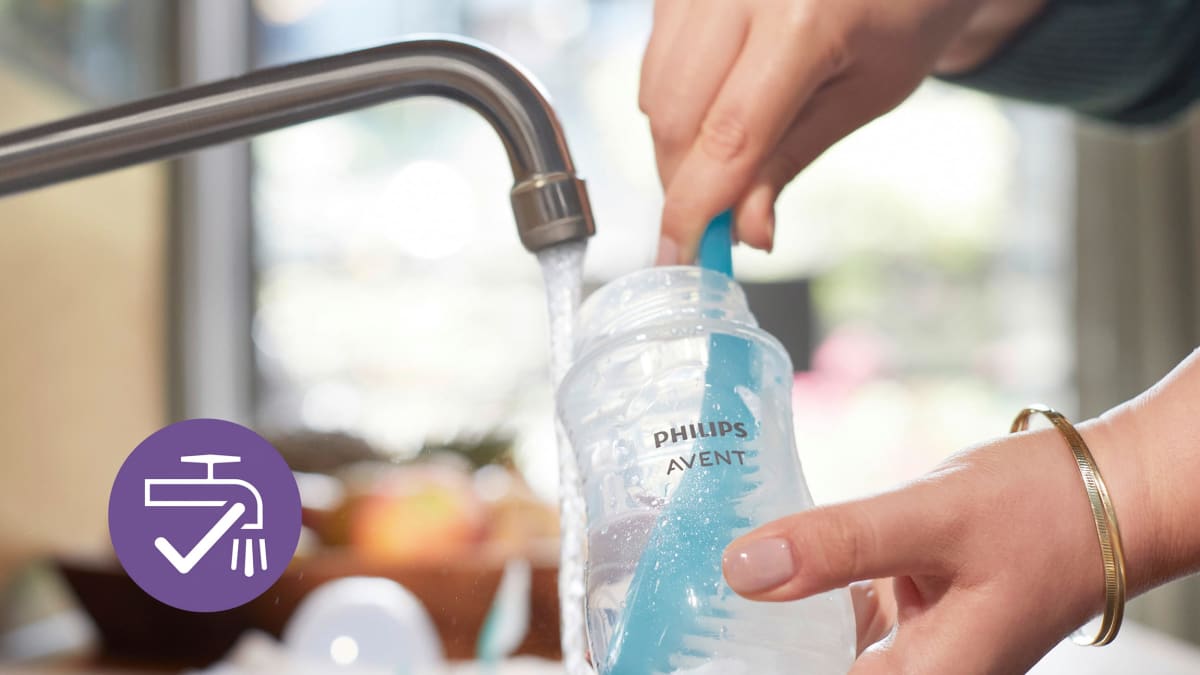 Babyflasche aus Glas Natural Response weiß, von Geburt an, 240ml, 1 St