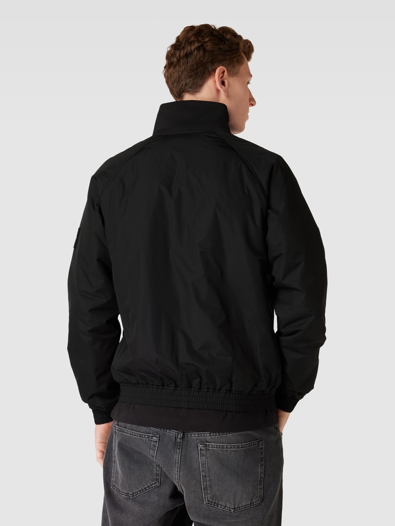 Bomberjacke mit Stehkragen Modell 'HARRINGTON' in black