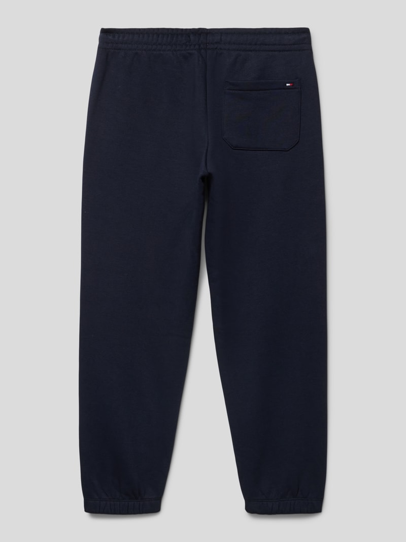 Sweatpants mit elastischem Bund in marineblau